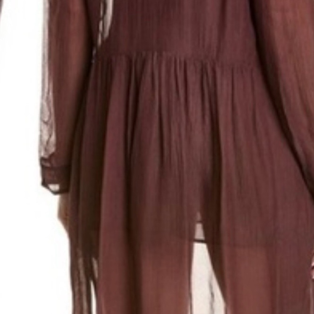 Rag & Bone Gia Dress Silk/Viscose Blend New with Tag Burgundy. - Picture 8 of 9